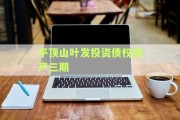 平顶山叶发投资债权资产三期